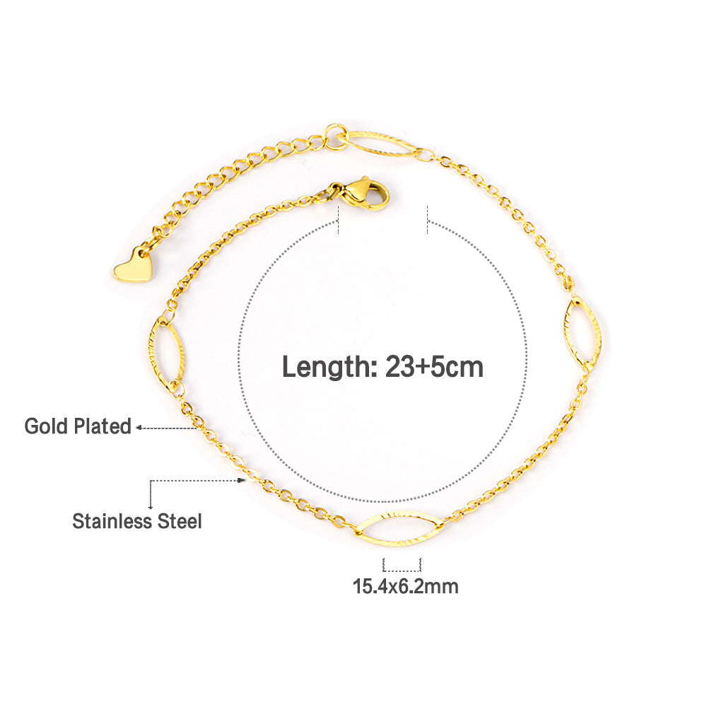 Damen Armband mit herzförmigem Design aus hochglanzpoliertem Edelstahl Shop Nory