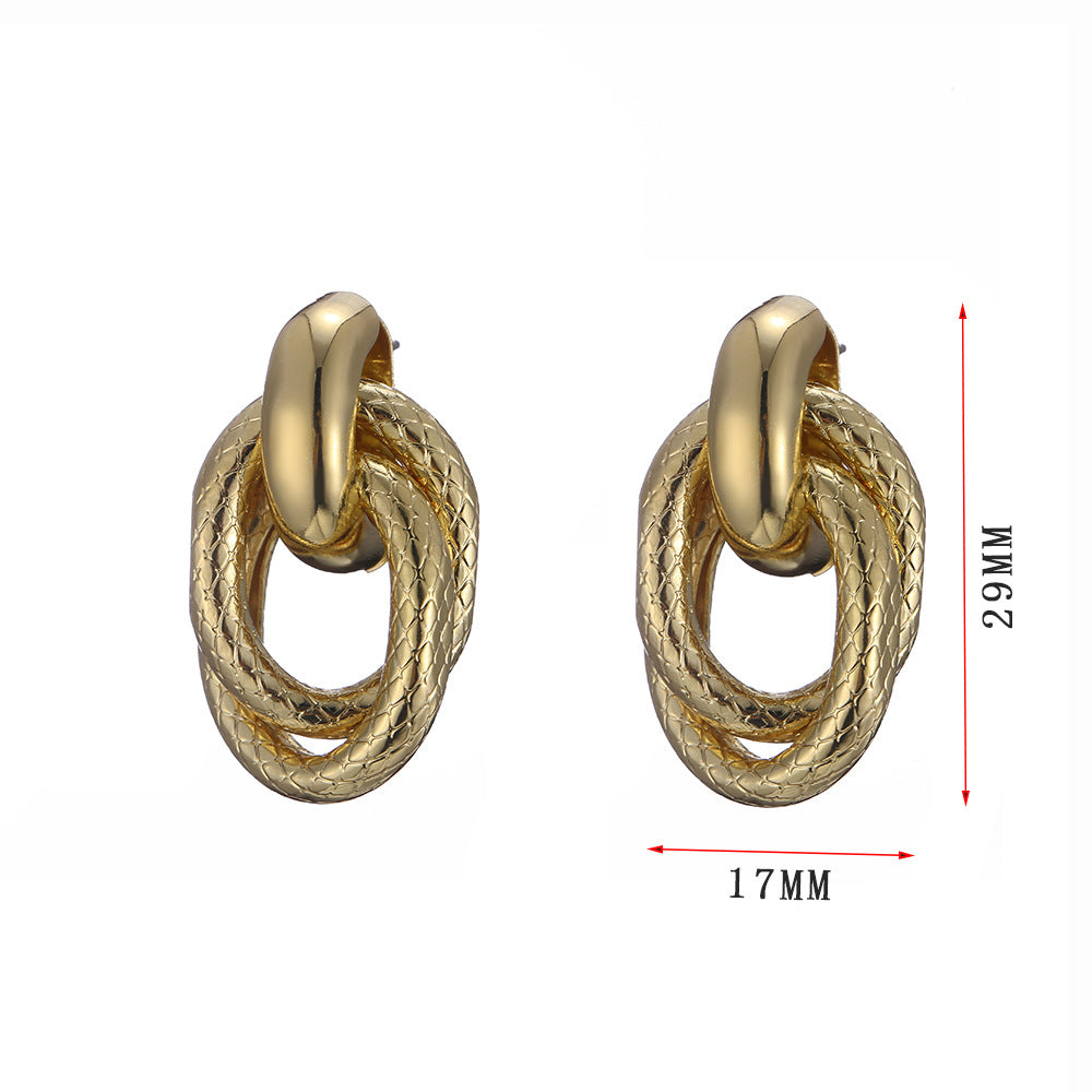 Damen Ohrclips mit kunstvollem geflochtenem Design Shop Nory