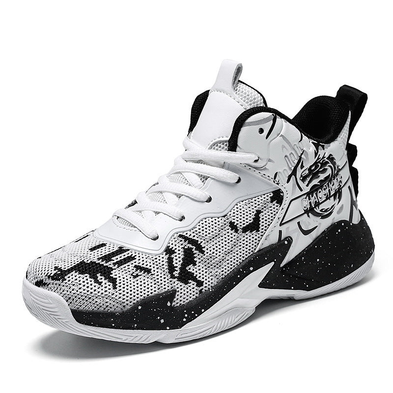 Herren High-Top Basketball-Sneaker mit gestricktem Mesh-Obermaterial, stabiler Fersenkappe und griffiger Profillaufsohle Shop Nory