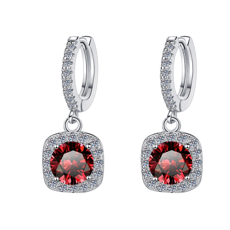 Damen Ohrhänger mit funkelnden Zirkonia und eleganter Fassung Shop Nory