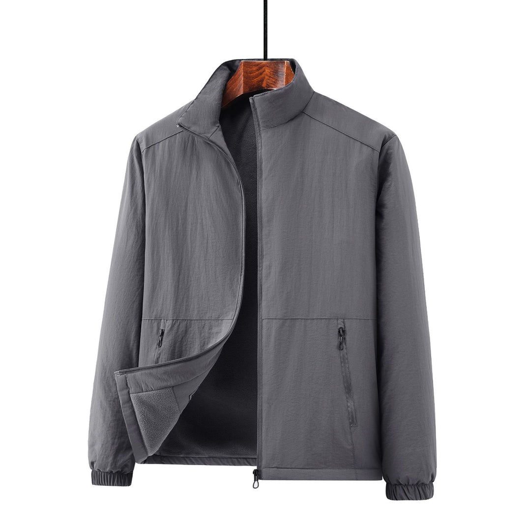 Herren Leichte Übergangsjacke mit Fleece-Innenfutter und Stehkragen Shop Nory