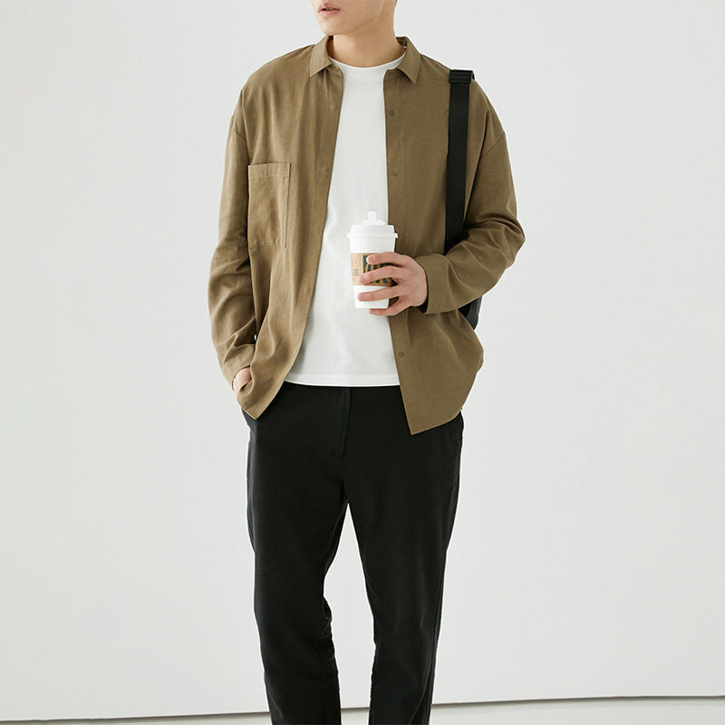 Herren Overshirt aus Baumwoll-Mix mit Brusttasche Shop Nory