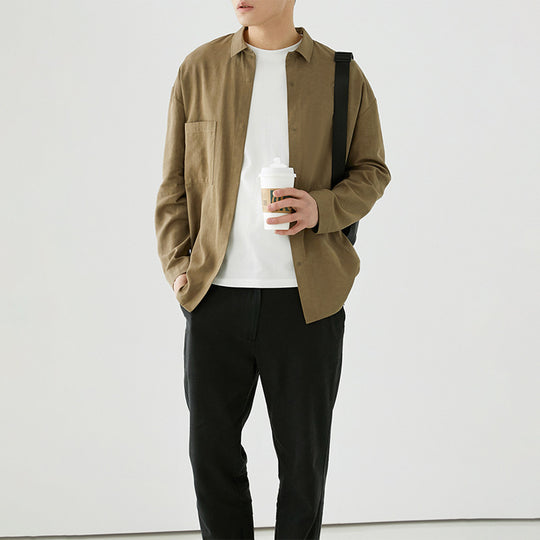 Herren Overshirt aus Baumwoll-Mix mit Brusttasche Shop Nory