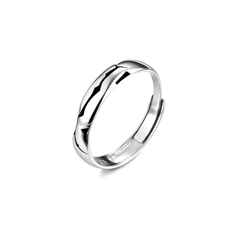 Damen moderner und filigraner Schmuckring aus hochwertigem Silber Shop Nory