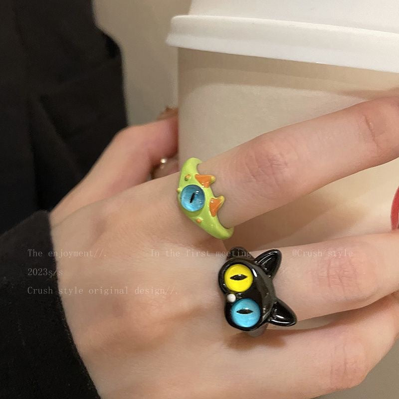 Damen kreativer Ring mit einzigartigem Monstermotiv Shop Nory
