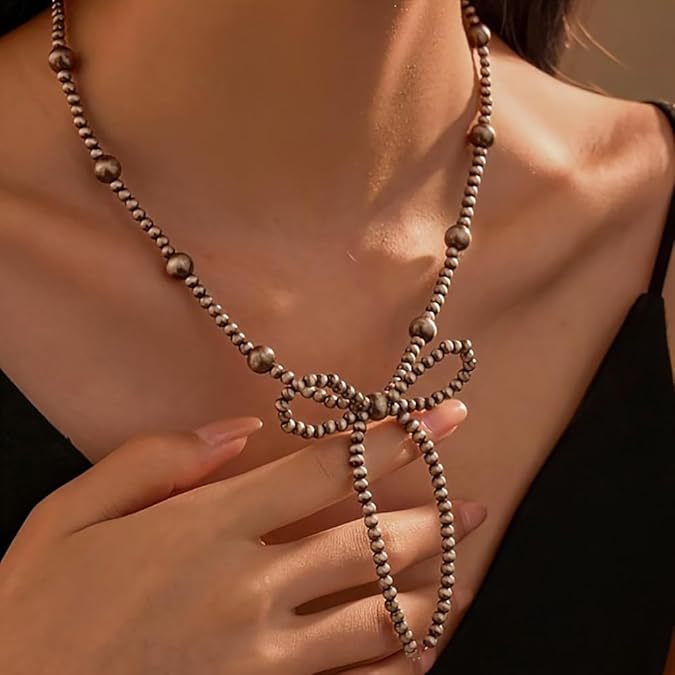 Damen Kette mit verspieltem Schleifen-Design und hochwertiger Verarbeitung Shop Nory