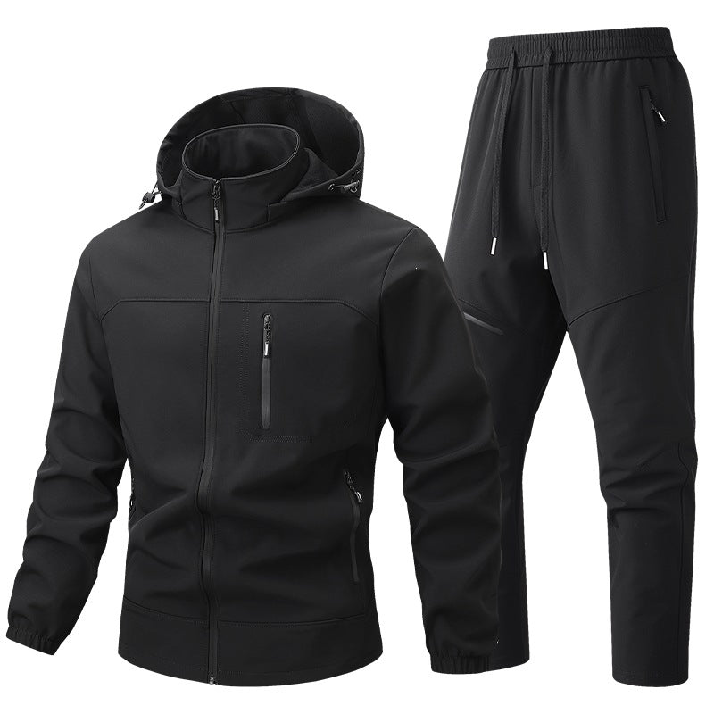 Herren Funktionale Sportjacke mit Kapuze und Jogginghose Shop Nory