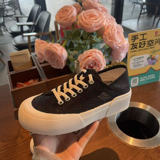 Damen Plateausneaker mit gestricktem Obermaterial und dicker Plattformsohle Shop Nory