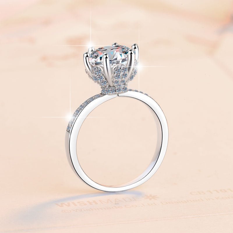 Damen glamouröser Zirkonia Verlobungsring mit funkelndem Design Shop Nory