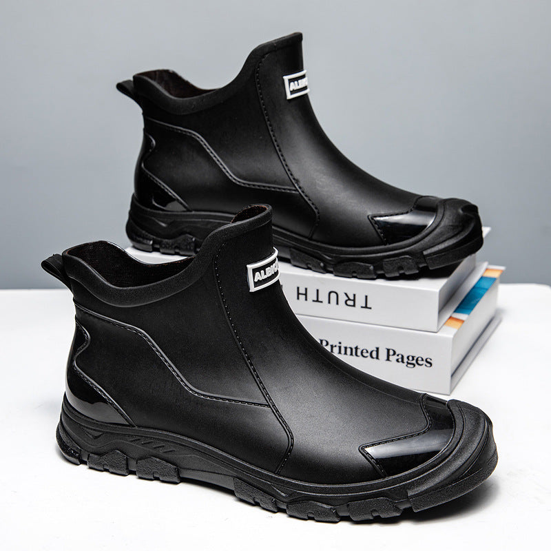 Herren Gummistiefel mit rutschfester Sohle und flexiblem Einstieg ShopNory