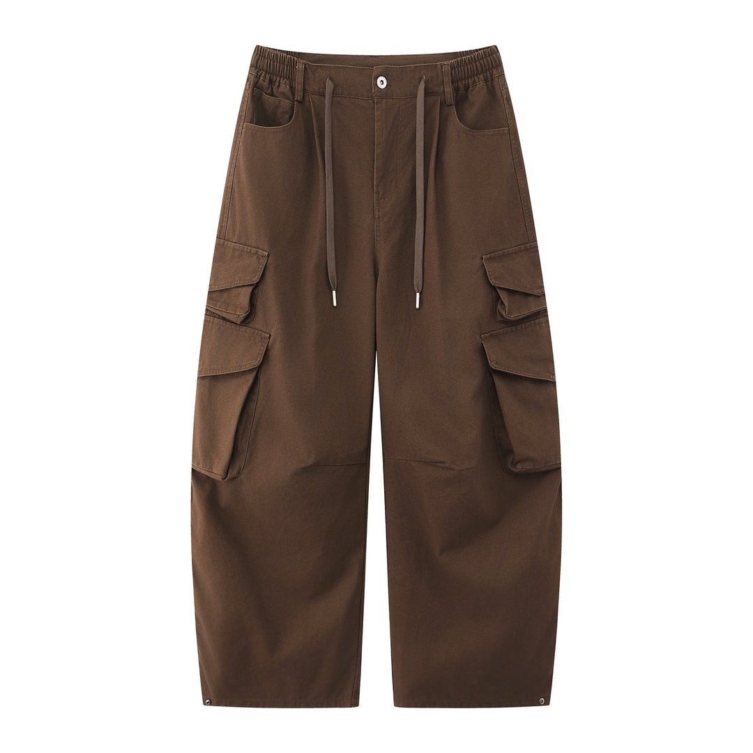 Damen Utility-Cargo-Culotte mit weitem Bein, elastischem Bund und Pattentaschen Shop Nory