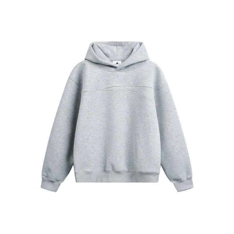 Unisex Oversize Kapuzenpullover aus Baumwollmix mit minimalistischen Nahtdetails Shop Nory