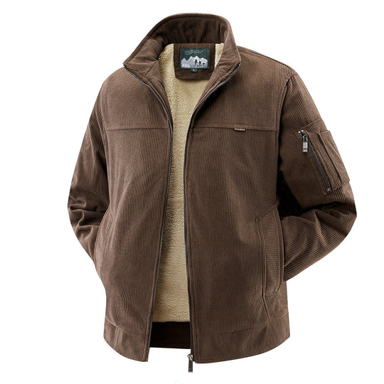 Herren Modische Cordjacke mit Fleece-Innenfutter Shop Nory