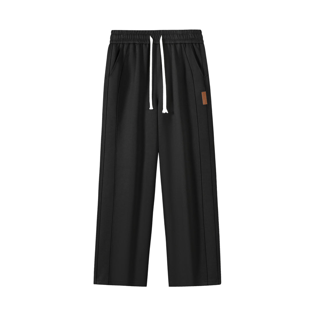 Damen Weite Lounge-Sweathose mit Tunnelzug und geradem Bein Shop Nory