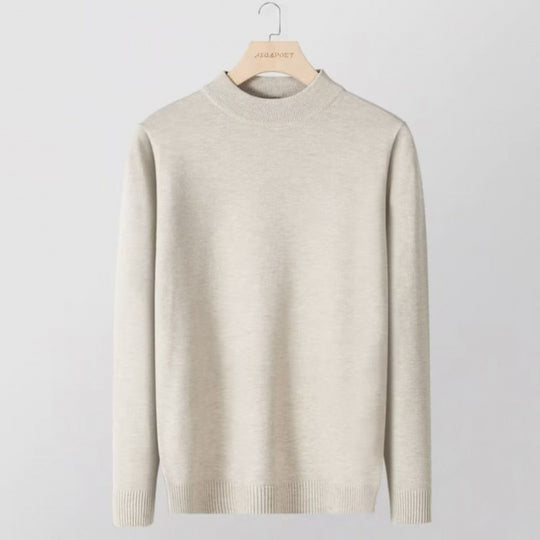 Damen Feinstrick-Stehkragenpullover aus Baumwollmix mit gerippten Bündchen Shop Nory