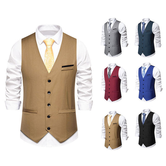 Herren elegante Weste im klassischen Stil mit modernem Schnitt Shopnory