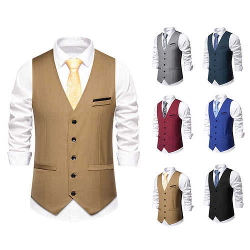 Herren elegante Weste im klassischen Stil mit modernem Schnitt Shopnory