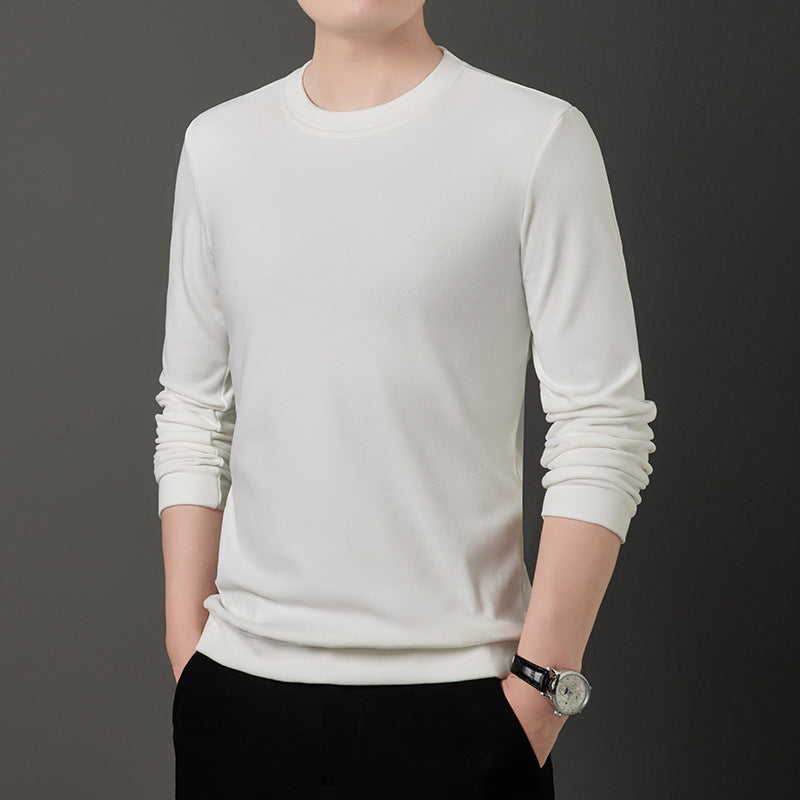 Herren Feiner Rundhals-Pullover aus leichtem Stretch-Strick mit schmaler Silhouette Shop Nory