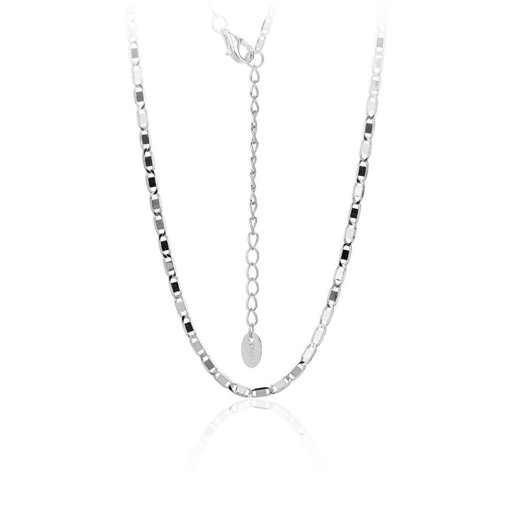 Damen Kette aus hochwertigem 925 Sterling Silber mit eleganten Gliederdesign Shop Nory