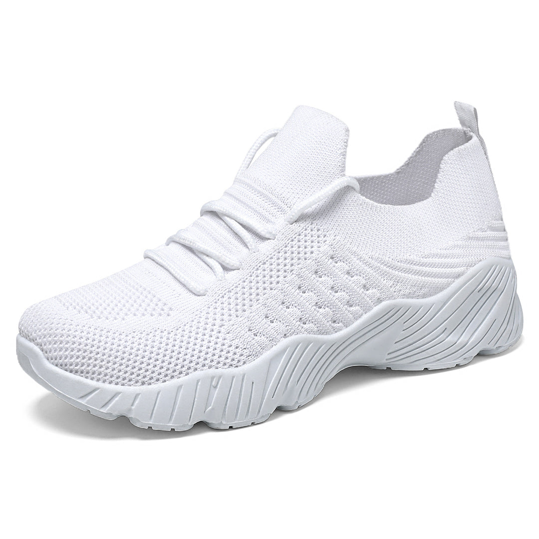 Damen nan nahtloser Strick-Sneaker mit elastischem Einstieg, gepolsterter EVA-Keilsohle und Zuglasche Shop Nory