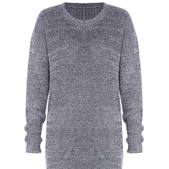 Damen Modischer Strickpullover mit Herz-Details