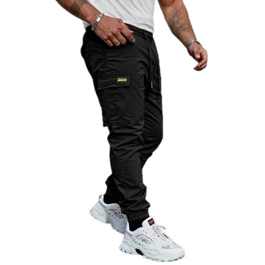 Herren Multifunktionale Cargo-Jogginghose mit verstärkten Kniepartien, Tunnelzugbund & elastischen Saumbündchen Shop Nory