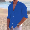 Herren Sommerliche Leinenhemd