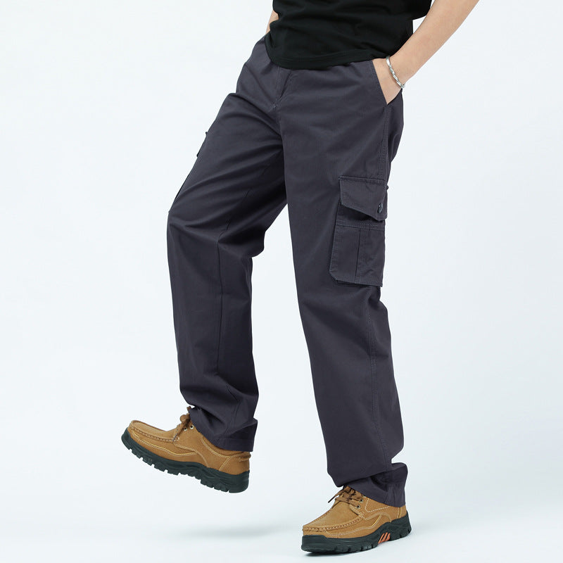 Herren utilitaristische Cargohose mit geradem Schnitt und Multifachtaschen Shop Nory