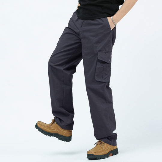 Herren utilitaristische Cargohose mit geradem Schnitt und Multifachtaschen Shop Nory