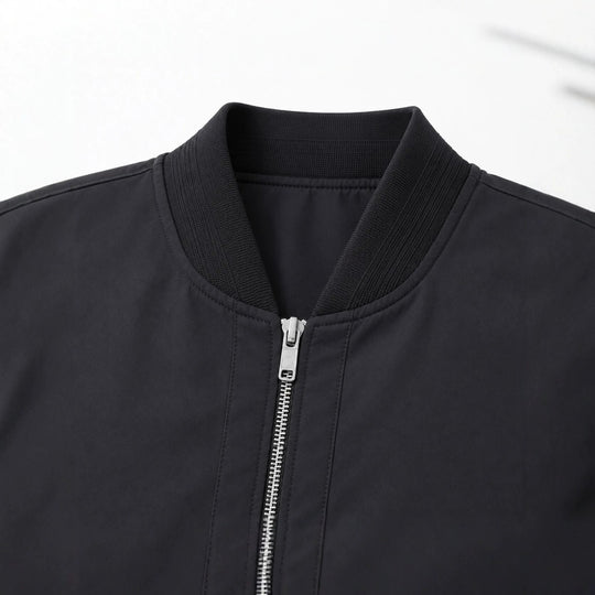 Herren Urbaner leichter Bomber mit durchgehendem Reißverschluss und Rippbündchen Shop Nory
