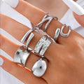 Damen Ring-Set mit modernem Design und einzigartigen Strukturen Shop Nory