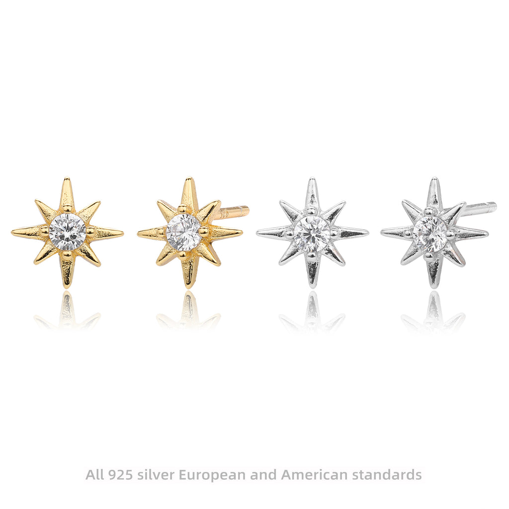 Damen Ohrstecker mit strahlendem Sternendesign Shop Nory