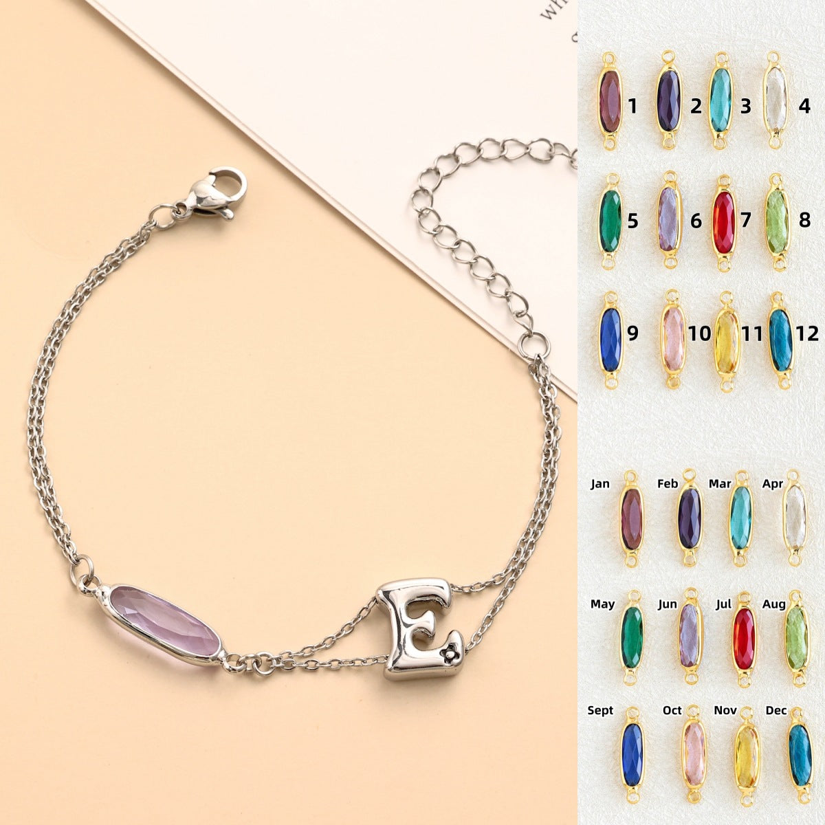 Damen Armbanduhr mit facettiertem Kristall und eleganter Schließe Shop Nory