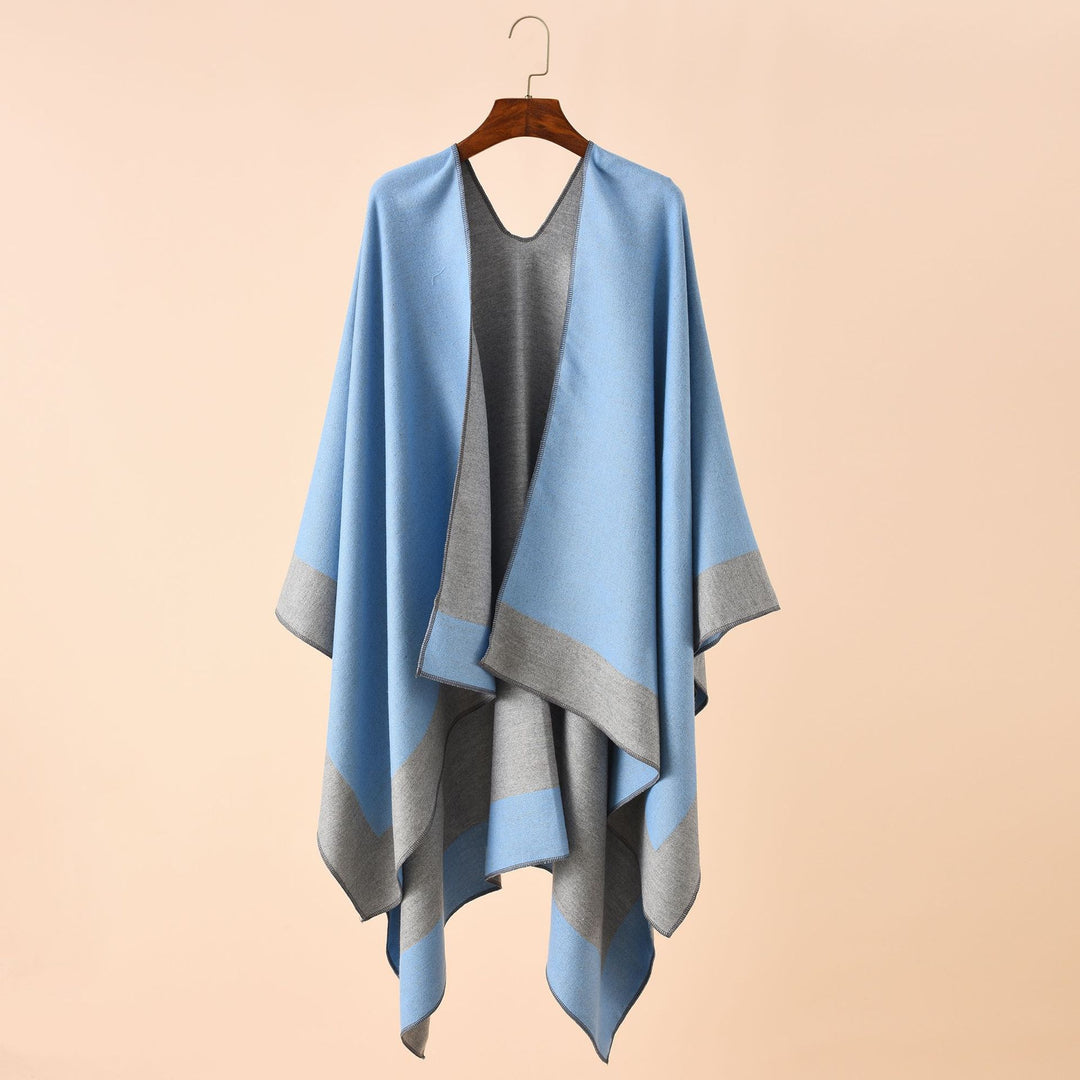 Damen Wendeponcho aus feiner Kaschmir-Mischung Shop Nory
