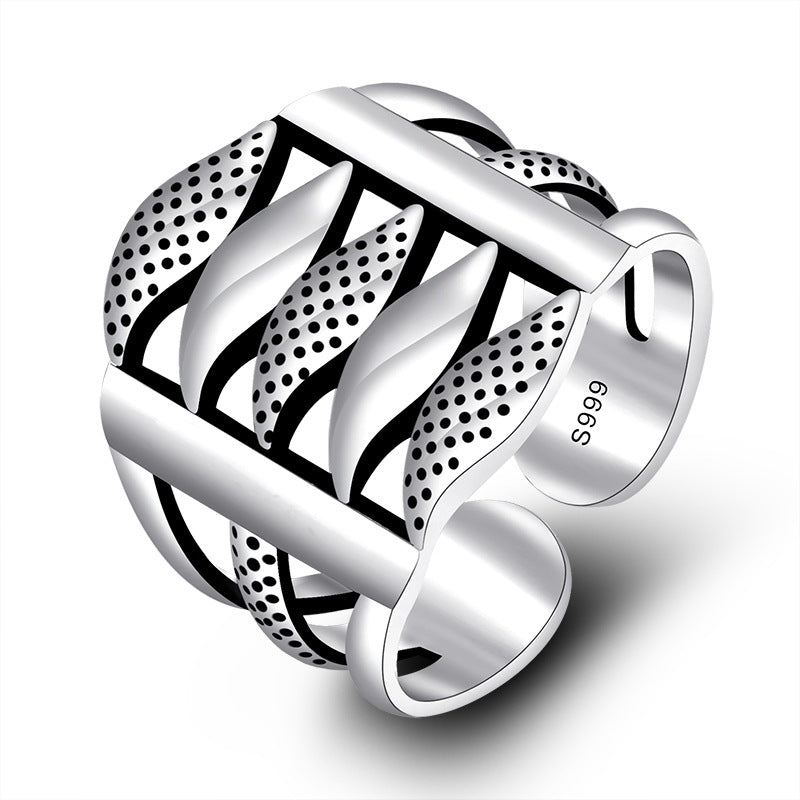 Damen Offener Ring mit kunstvollem Geldsymbol-Design Shop Nory