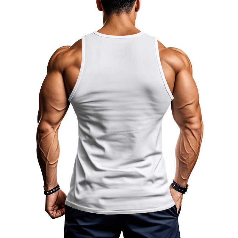 Herren atmungsaktives Fitness Tanktop mit Racerback-Schnitt
