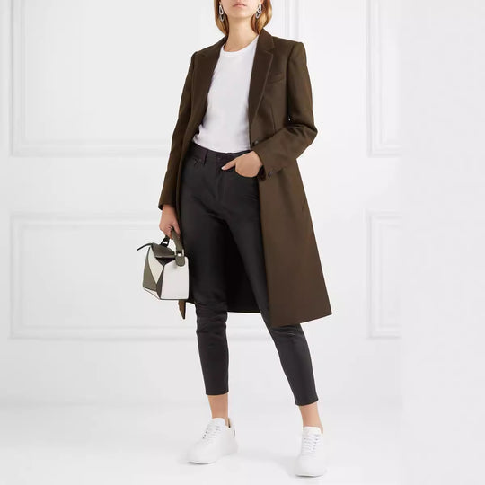 Damen Langmantel im schlanken Tailoring mit schmaler Silhouette Shop Nory