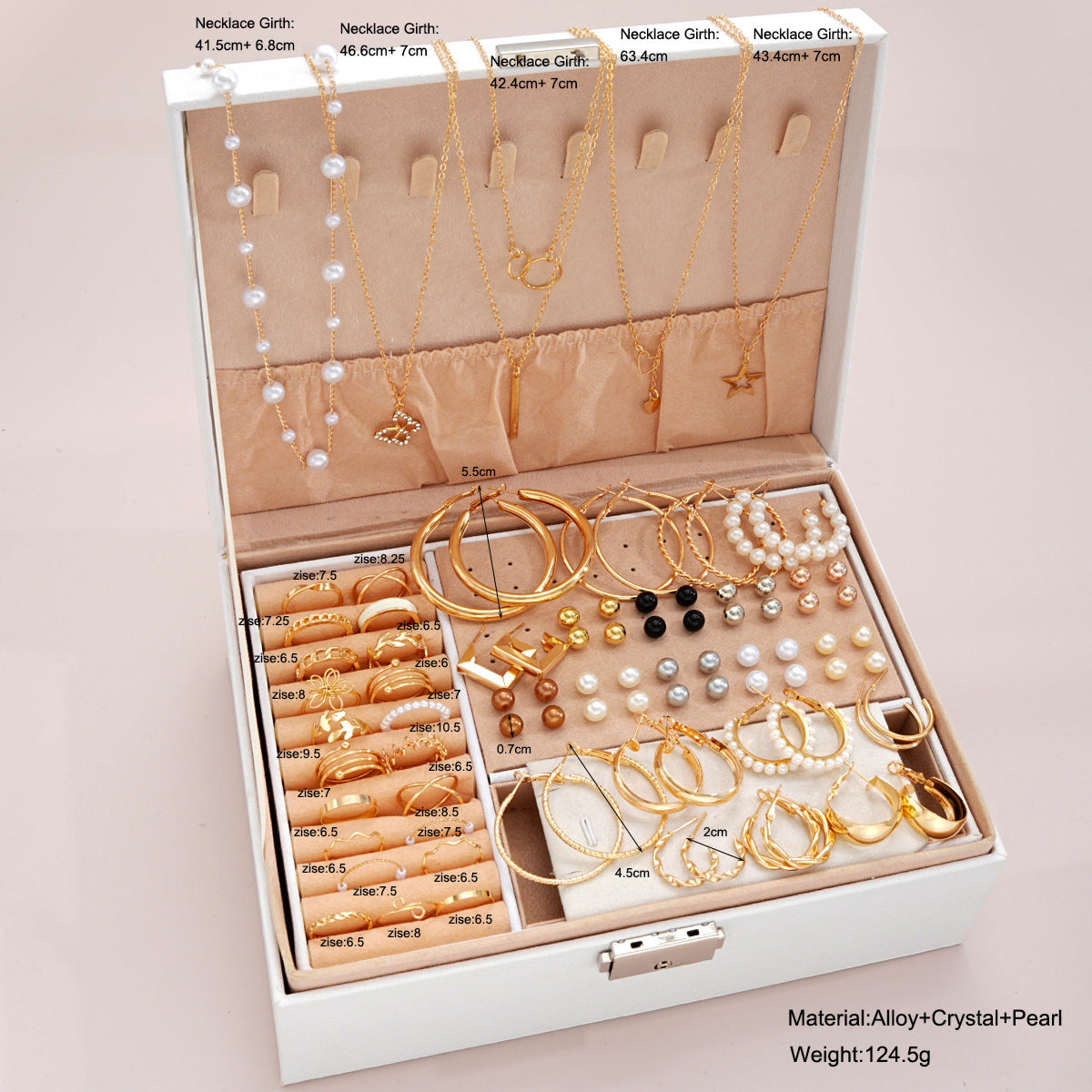 Damen Schmuckset mit vielfältigen Anhängern und eleganten Details Shop Nory