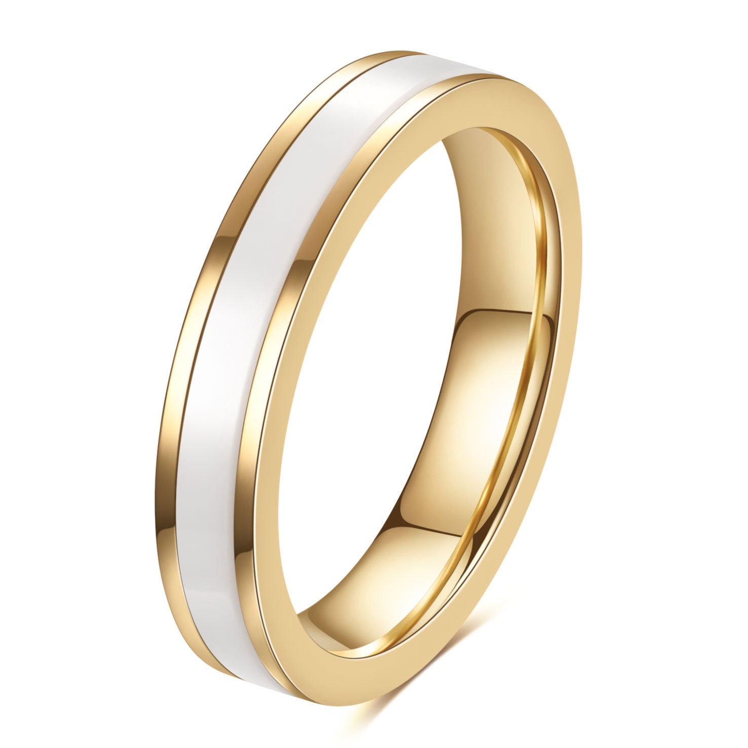 Herren Ring mit modernem zweifarbigen Design Shop Nory