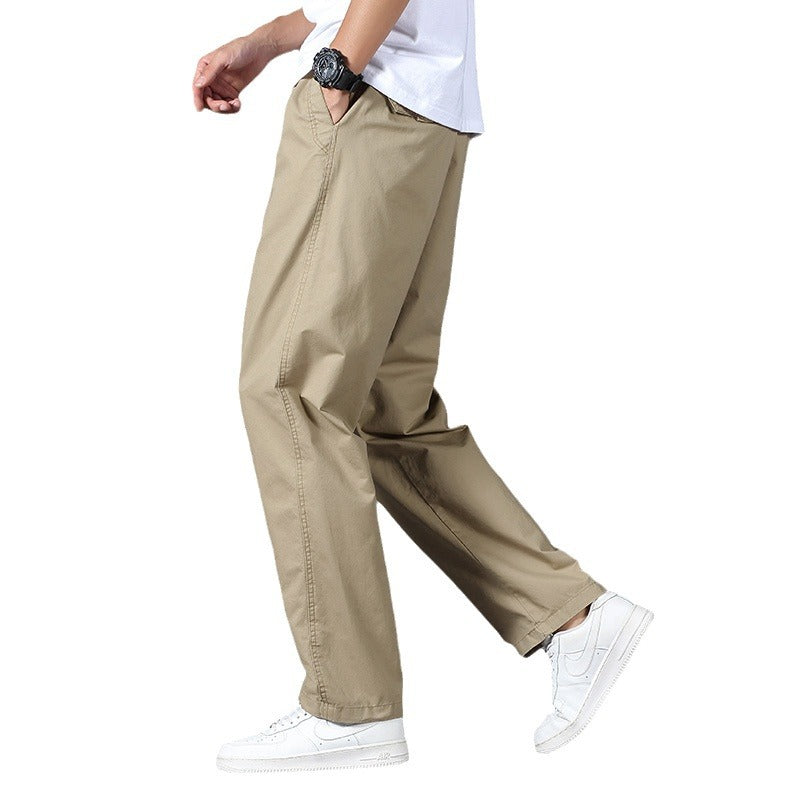 Herren Legere Relaxed-Fit Chinohose aus Baumwollmix mit elastischem Bund Shop Nory