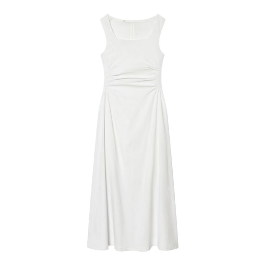 Damen elegantes Maxikleid mit quadratischem Ausschnitt und schmeichelndem Schnitt Shopnory
