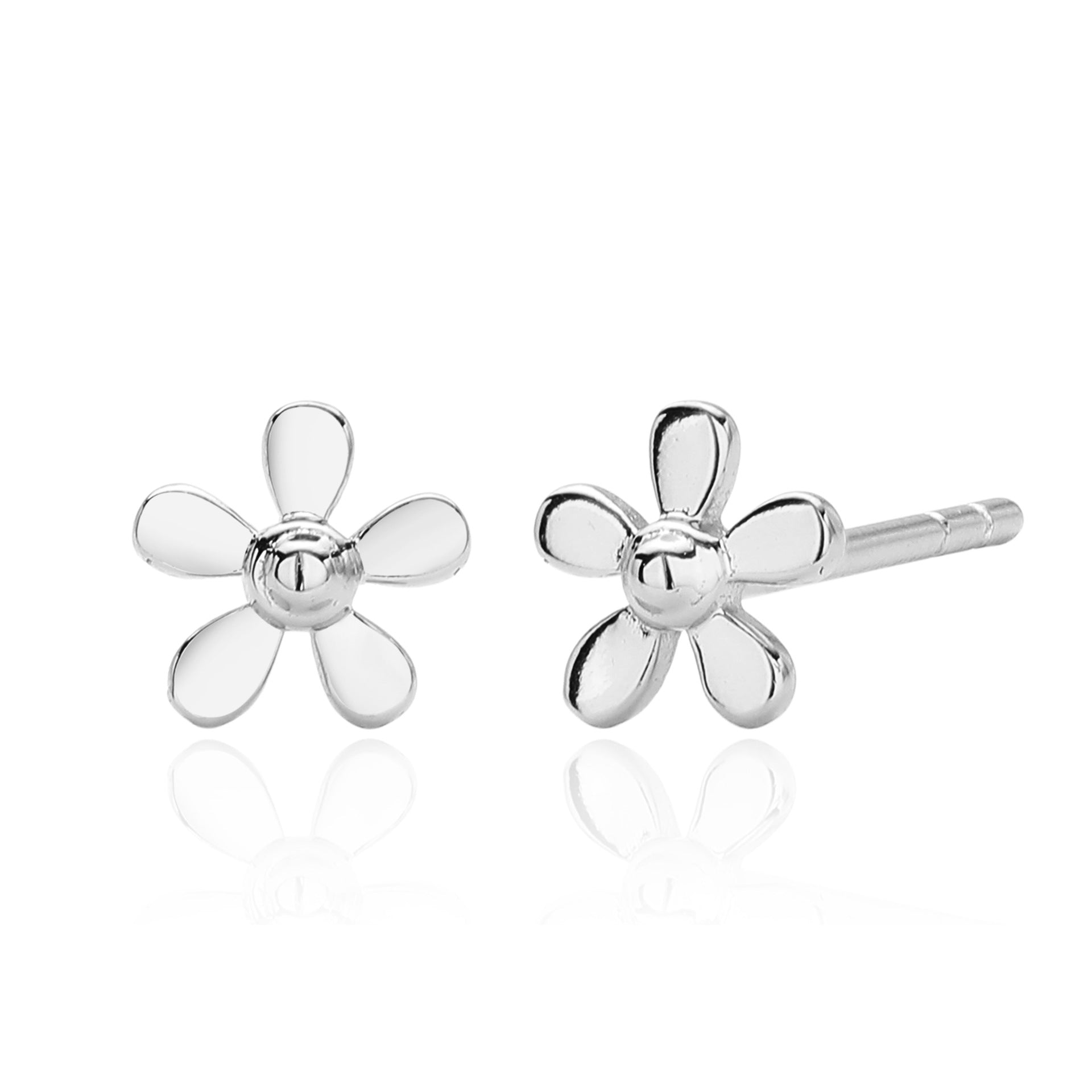 Damen Ohrstecker im floralen Design aus hochwertigem 925 Sterling Silber Shop Nory