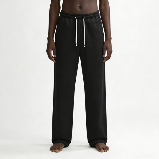 Herren Relaxed-Fit French-Terry Loungehose mit hohem Komfortbund und geradem Bein Shop Nory