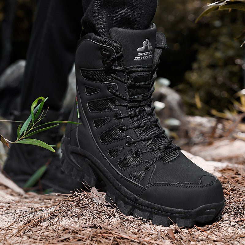 Damen Hochwertige Wanderstiefel mit rutschfester Sohle und atmungsaktiven Einsätzen