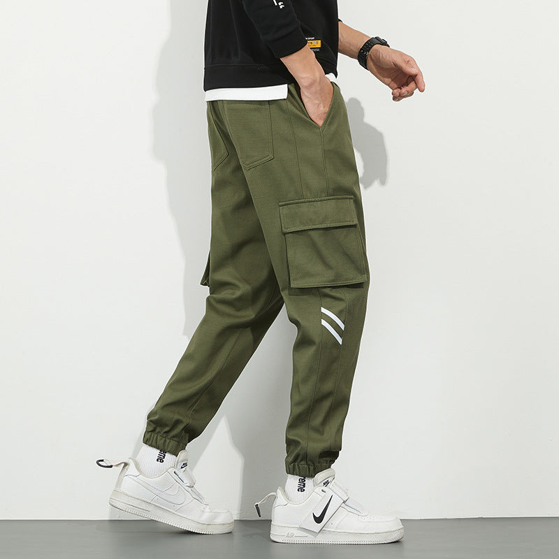 Herren Urbanes Camouflage-Jogger mit Utility-Taschen und elastischem Knöchelsaum Shop Nory