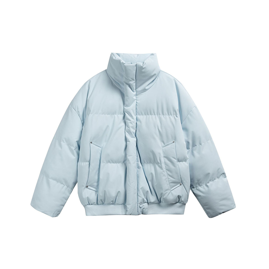 Damen Kurze wattierte Steppjacke im Boxy‑Cut mit hohem Stehkragen und Rippenbund Shop Nory