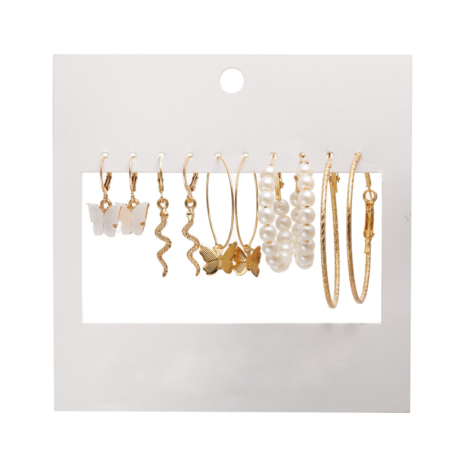 Damen Ohrringe mit verspielten Schmetterlings- und Blumenmotiven Shop Nory