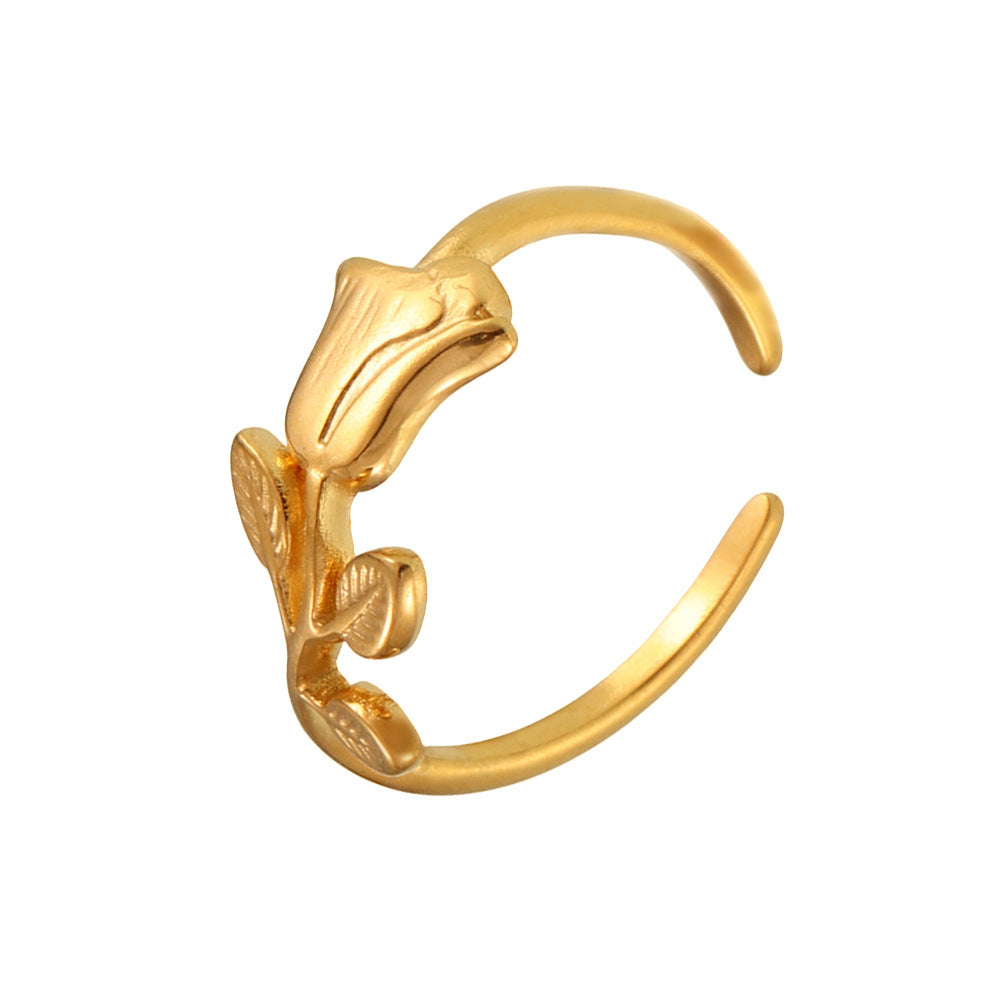 Damenring im floralen Design Shop Nory