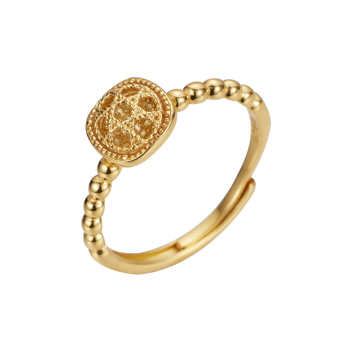 Damen eleganter Ring mit filigranem Design und funkelnden Zirkonia Shop Nory