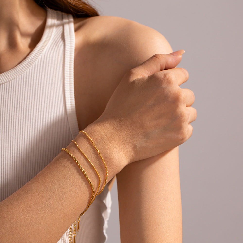Damen Armband-Set mit drei eleganten Gliederketten Shop Nory